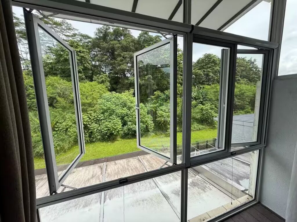 Retractable Insect Mesh installed in a Singapore home