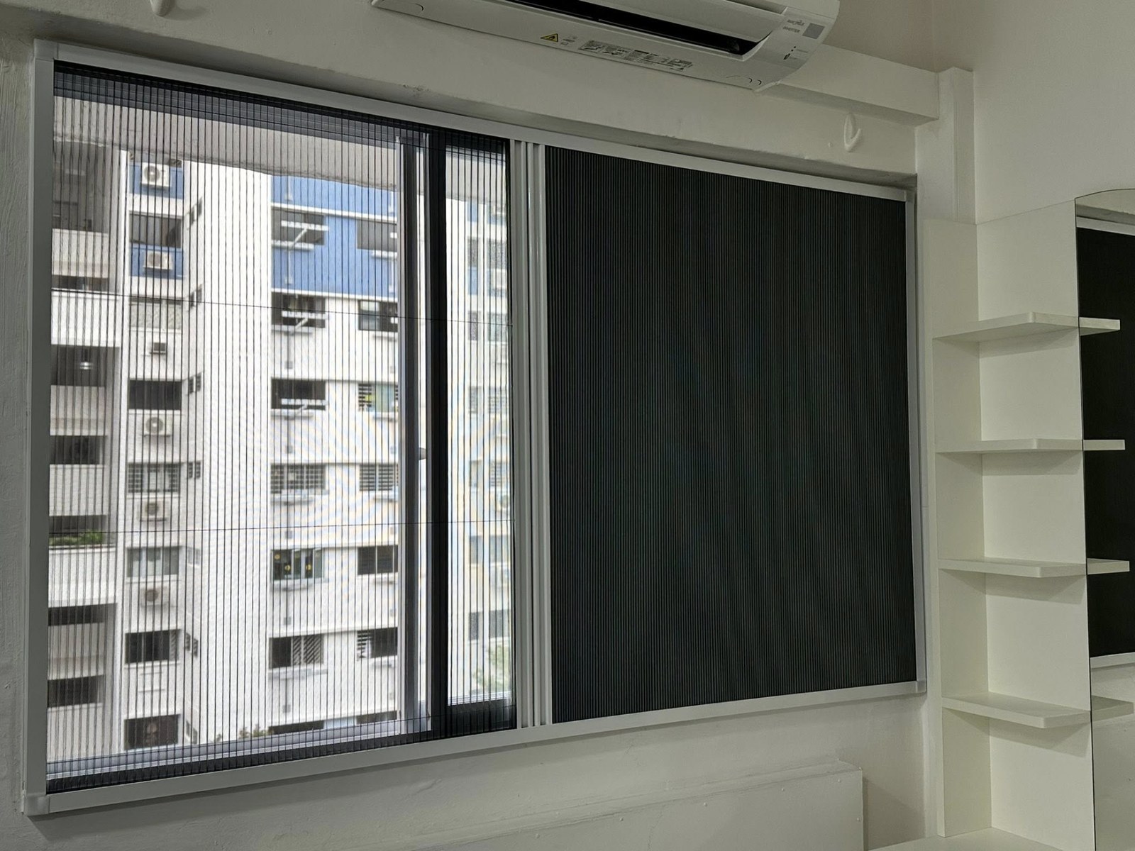 2-in-1 Meshblind installed in a real Singapore home