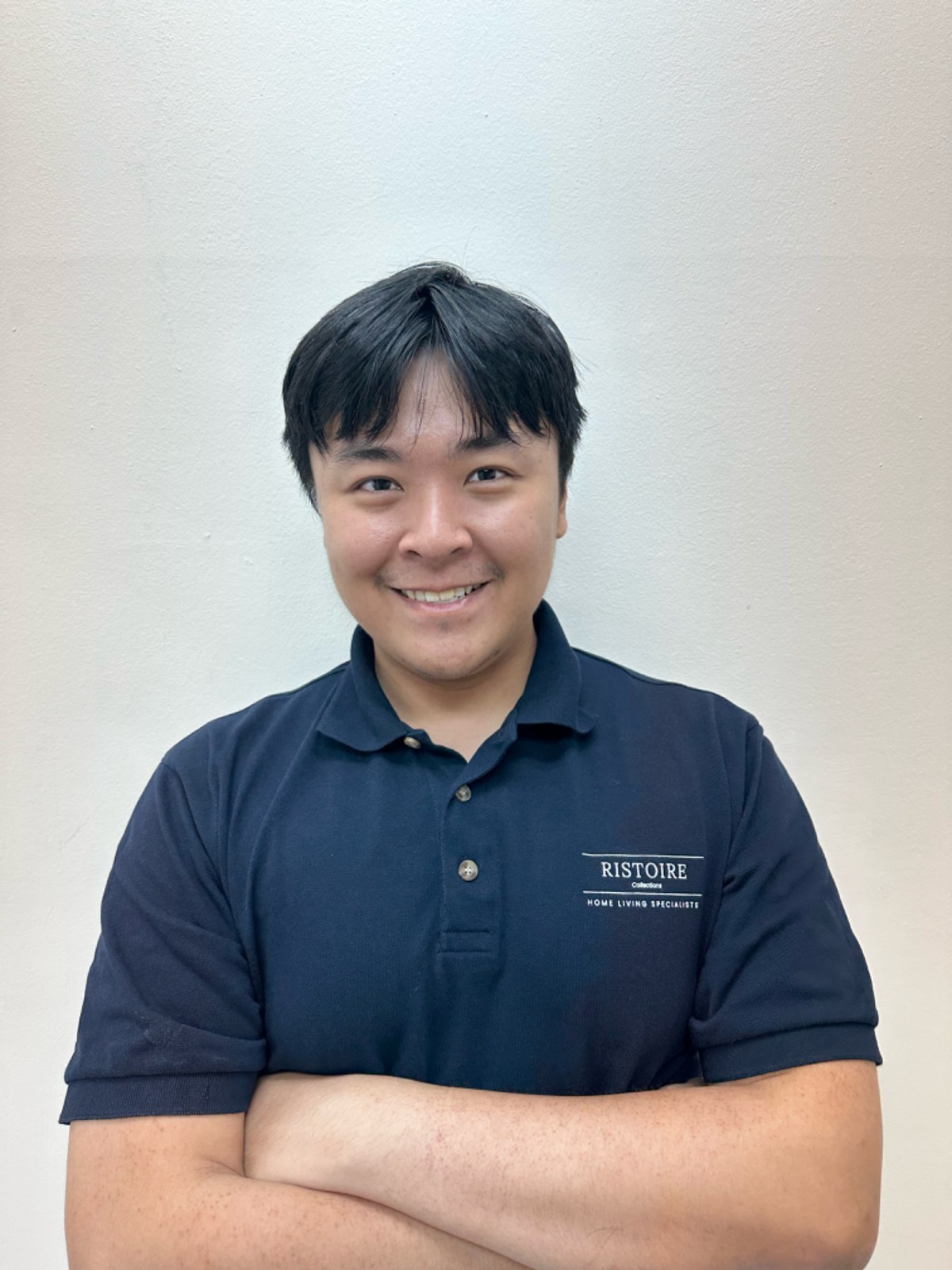 Ristoire Founder and CEO in a navy Ristoire polo
