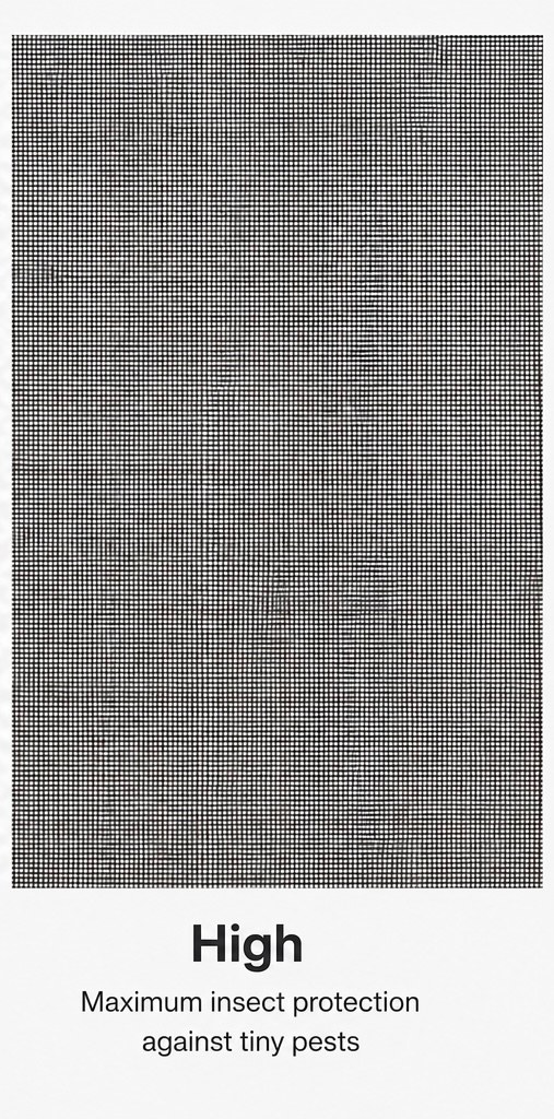 High density insect mesh weave