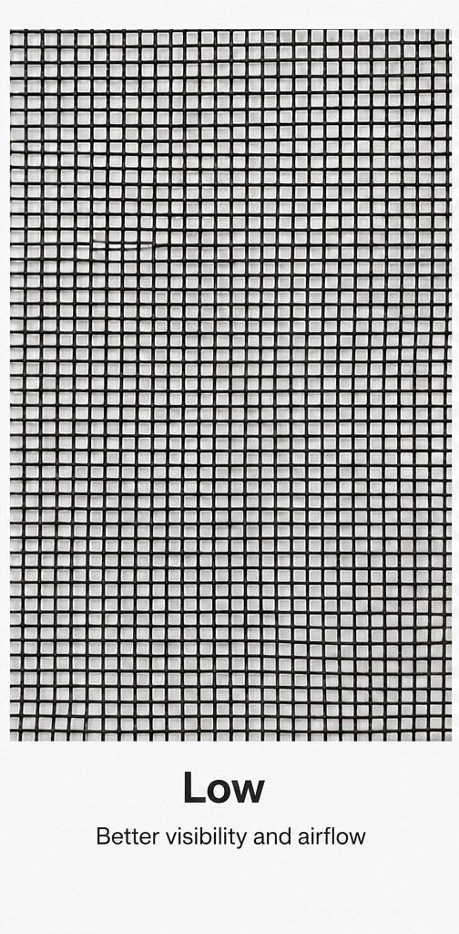 Low density insect mesh weave