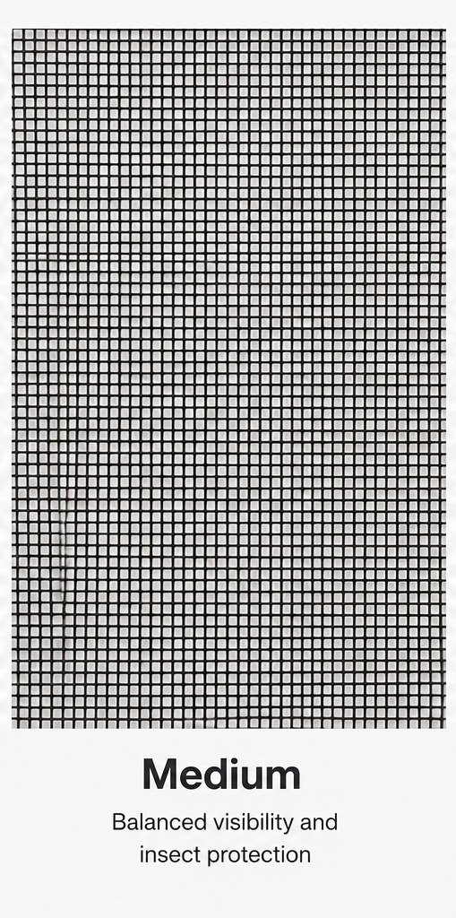 Medium density insect mesh weave