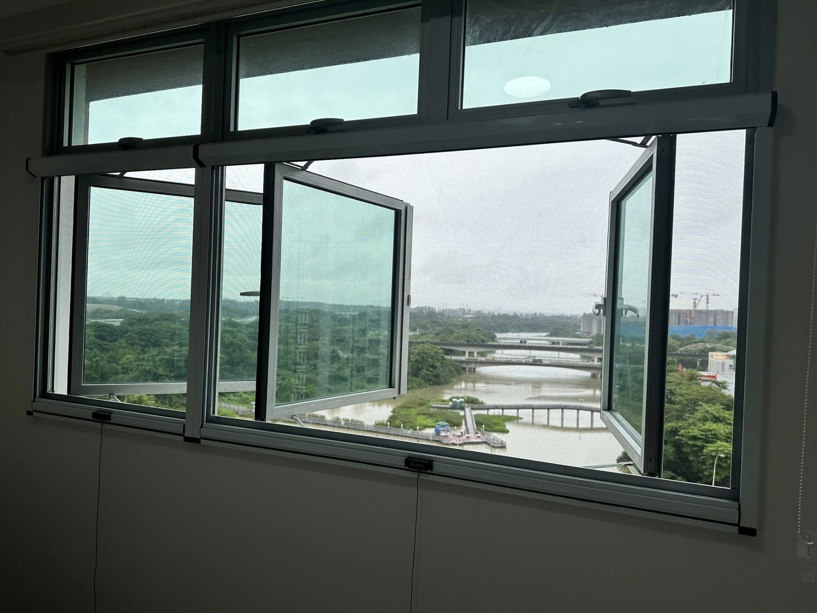 Retractable Insect Mesh installed in a real Singapore home