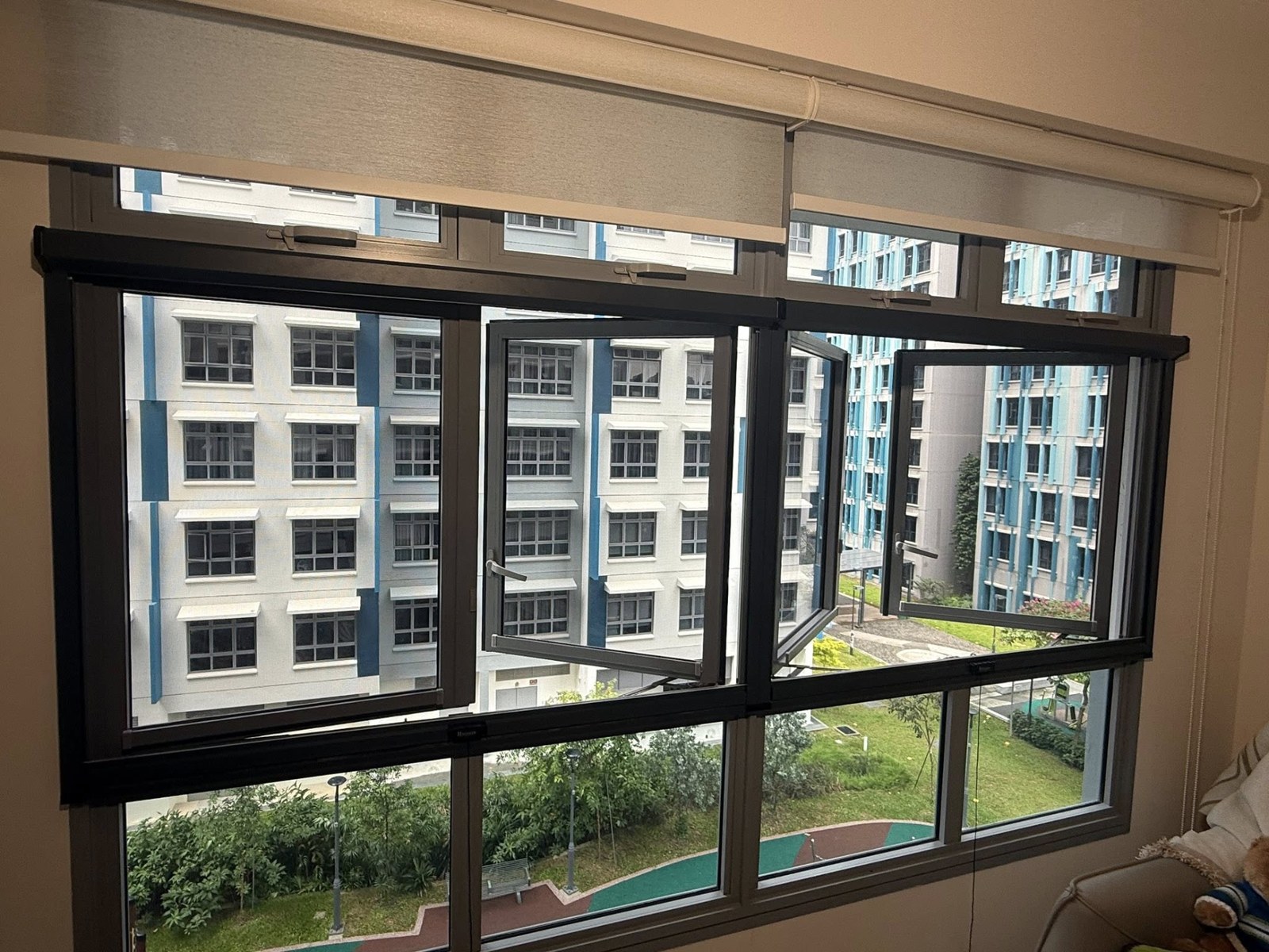 Retractable Insect Mesh installed in a real Singapore home