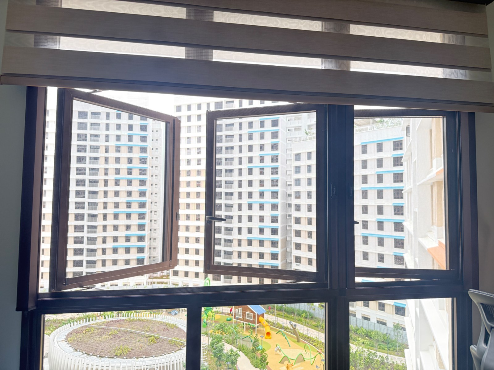 Retractable Insect Mesh installed in a real Singapore home