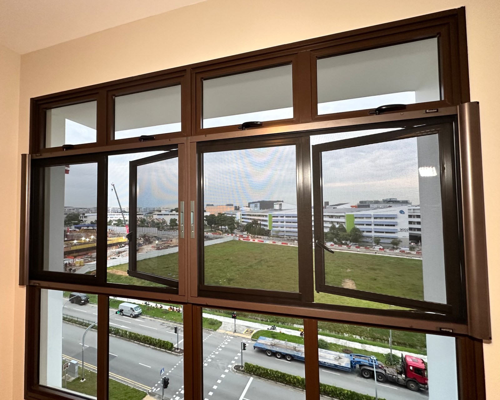 Retractable Pet-Friendly Mesh installed in a family home