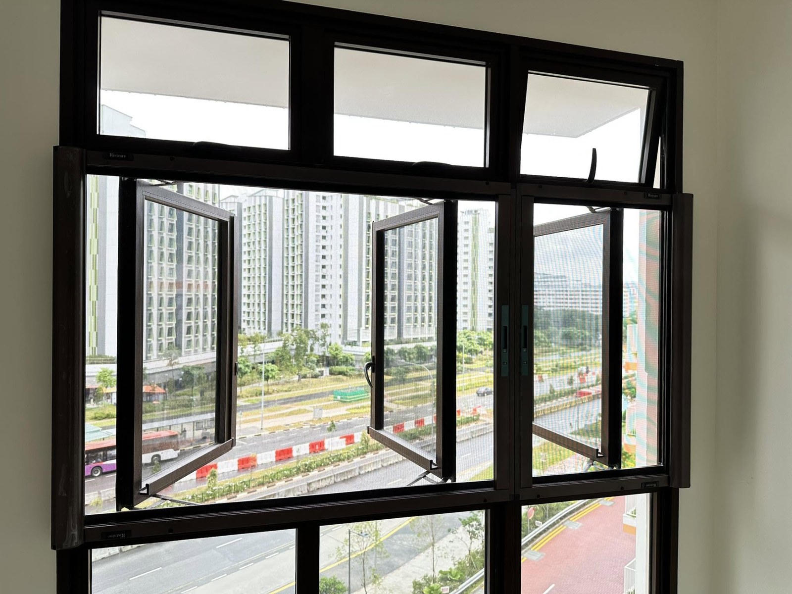 Retractable Pet-Friendly Mesh installed in a real Singapore home