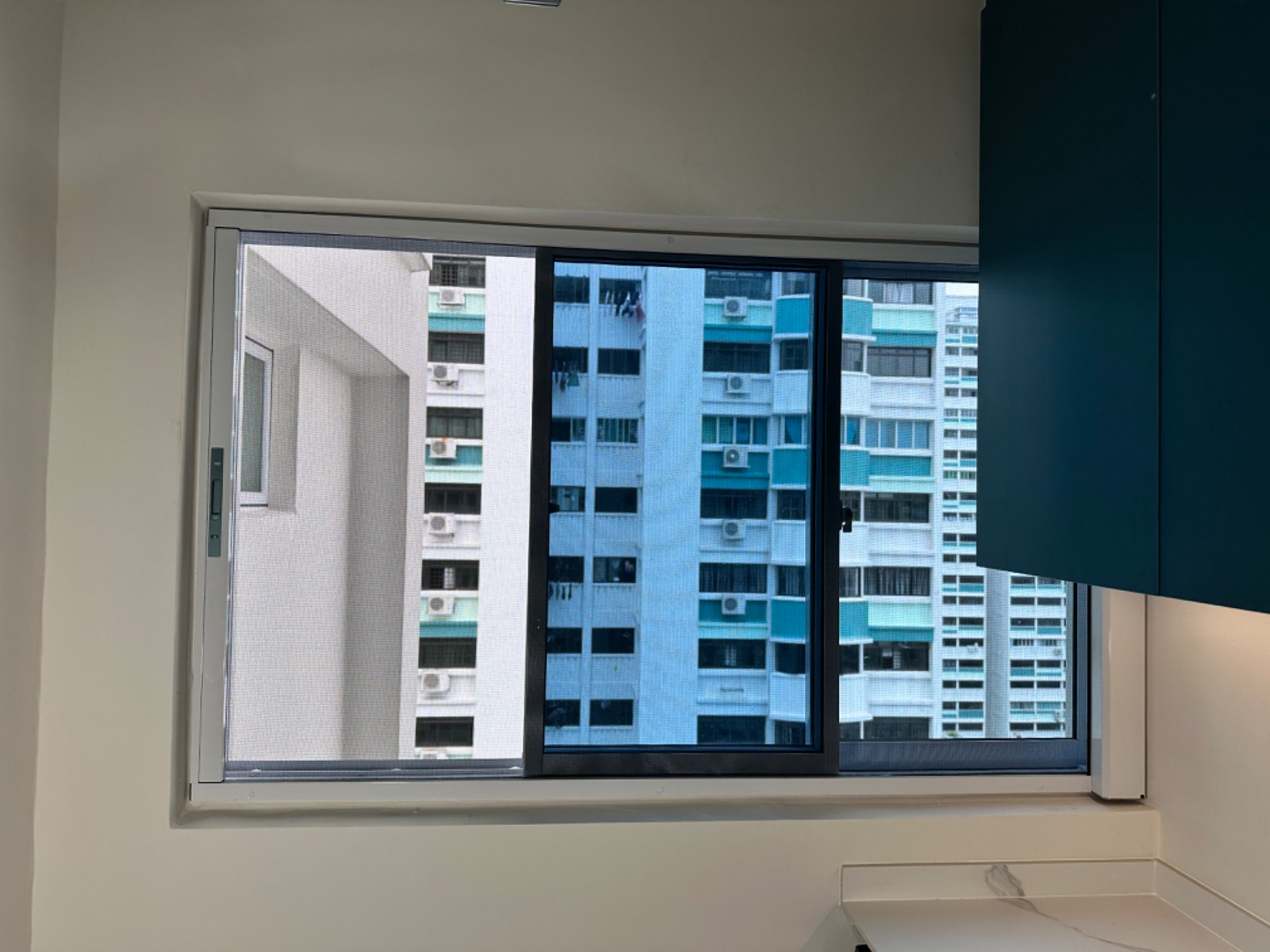 Retractable Pet-Friendly Mesh installed in a real Singapore home
