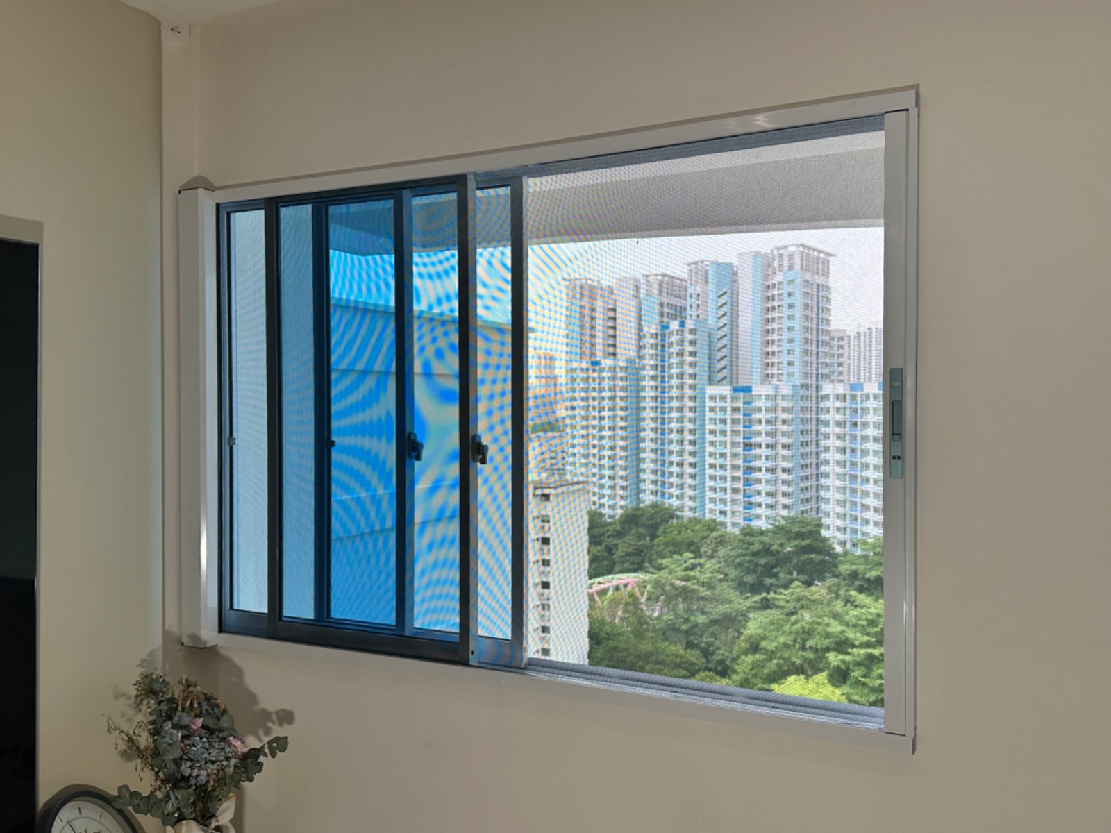 Retractable Pet-Friendly Mesh installed in a real Singapore home